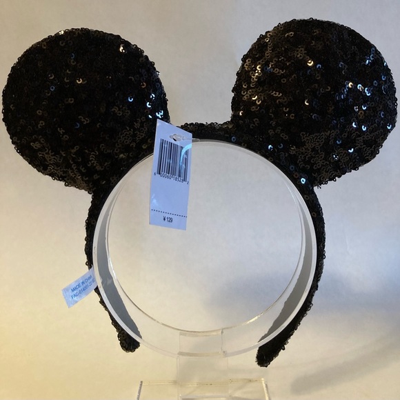 Disney Mickey Mouse Black Sequin Ears Headband NWT - Picture 5 of 10